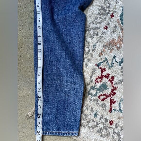 Abercrombie & Fitch Medium Wash Distressed Skinny Jeans (Size: 0/25) - Picture 7 of 12